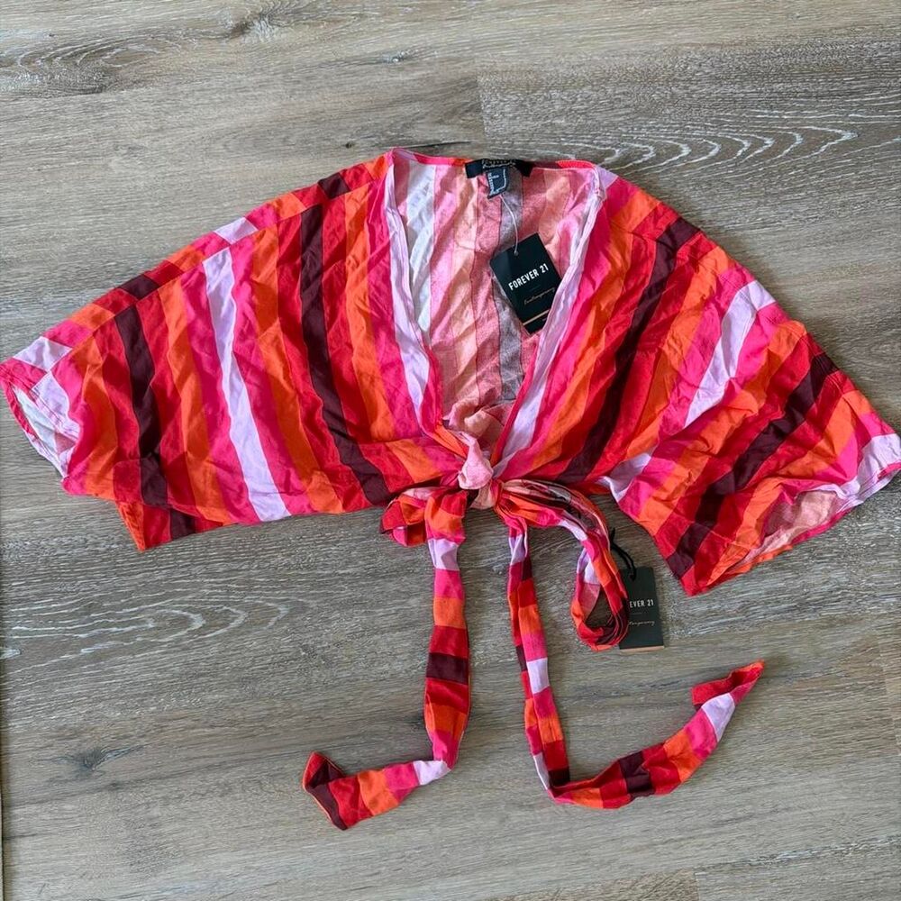 Forever-21 Women's multi Crop-top